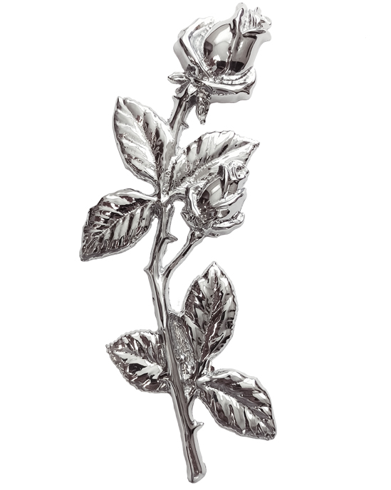 Caggiati хромированные цветы на памятник | ГранитТорг 